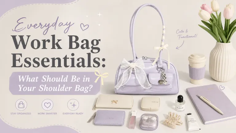 Everyday Work Bag Essentials_ What Should Be in Your Shoulder Bag_