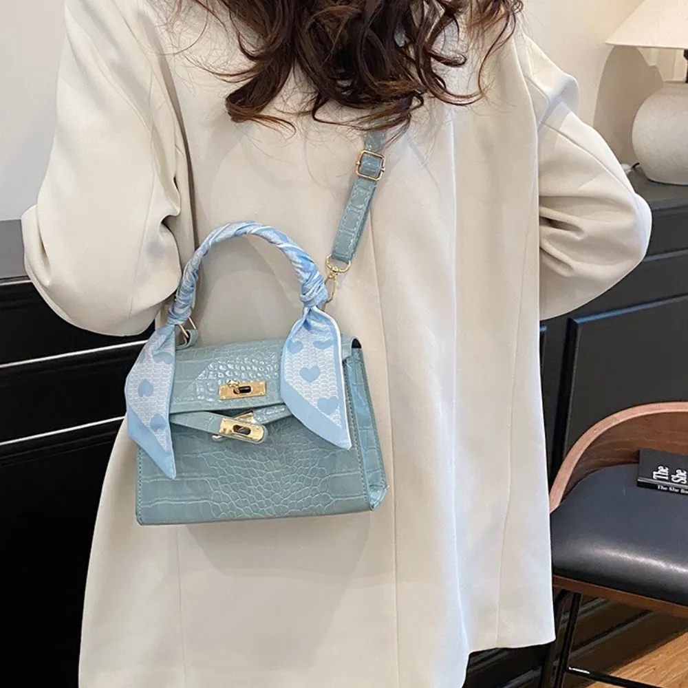 PU leather crossbody bag with adjustable shoulder strap