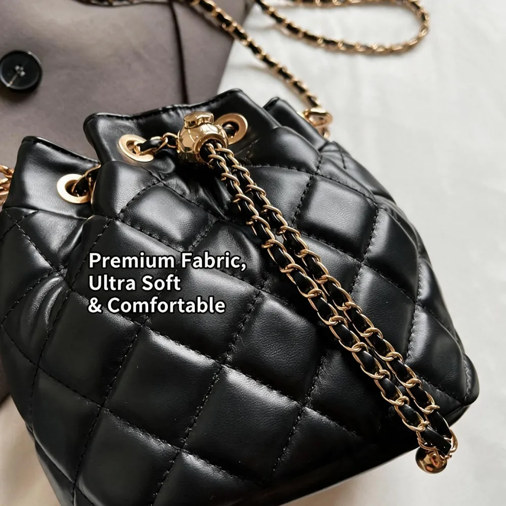 Soft textured fabric crossbody bag for women