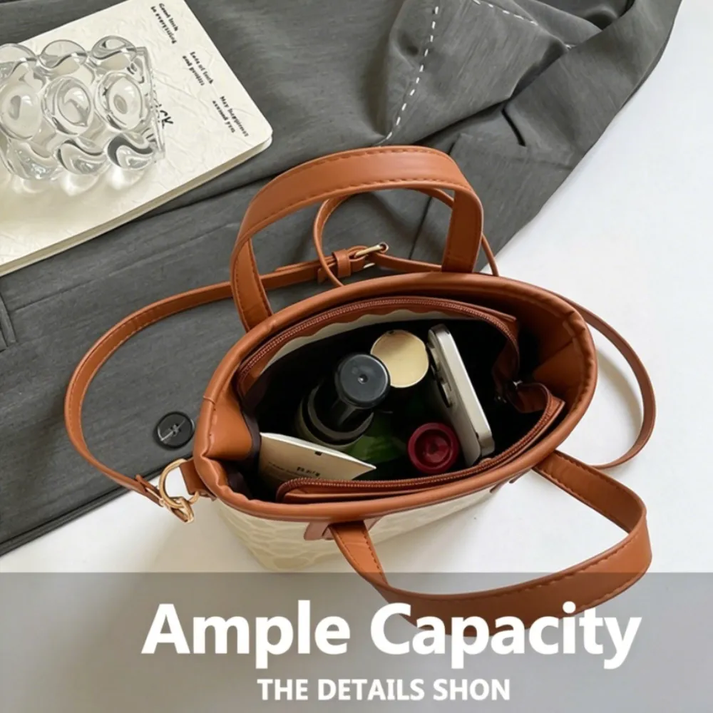 Spacious crossbody bag with ample interior capacity