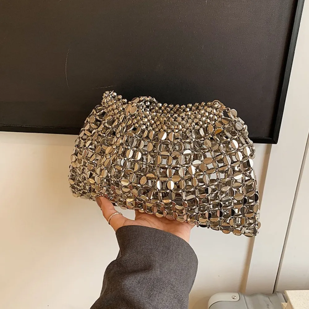 Rhinestone crossbody bag with sparkling design