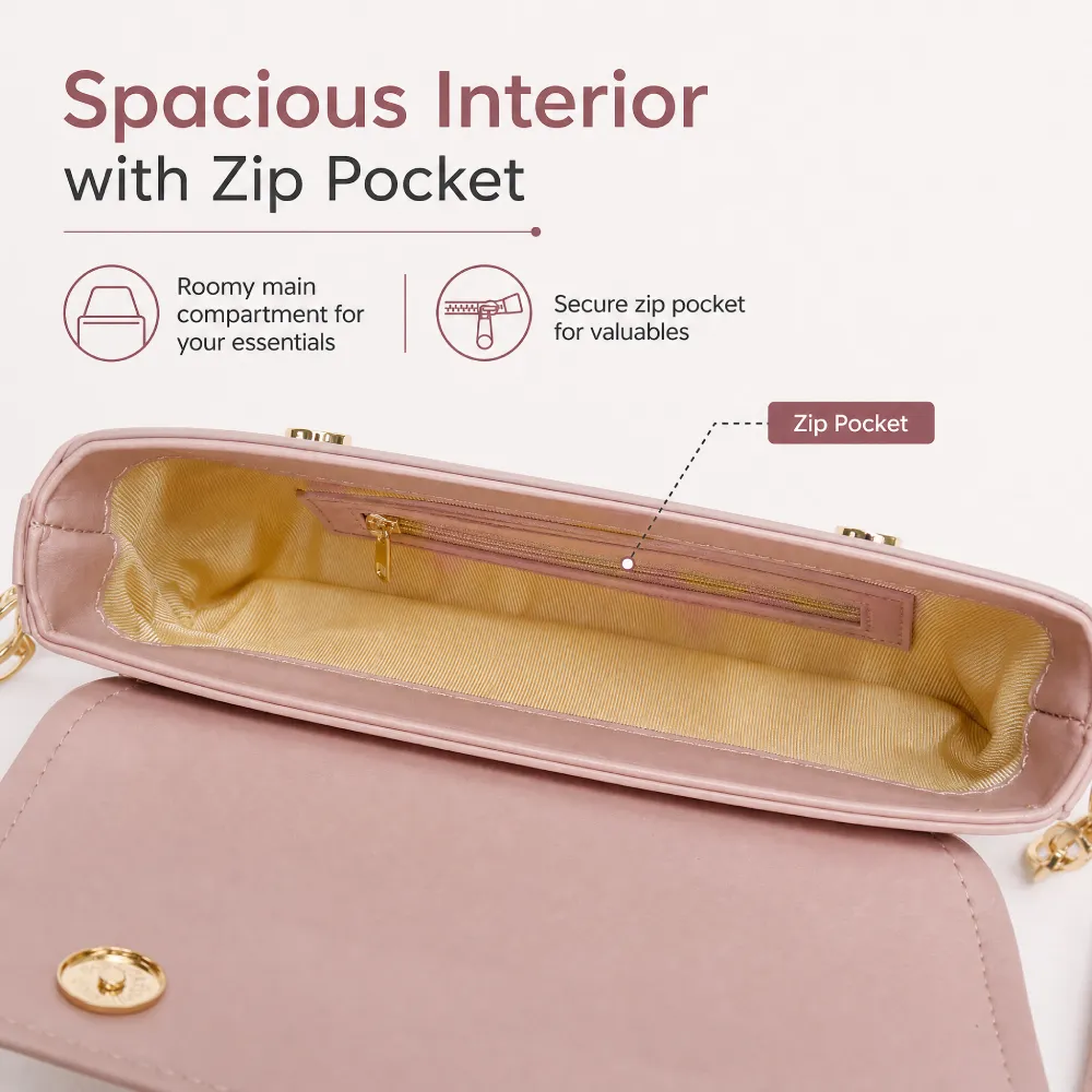 Crodar Structured Crossbody Bag with Spacious Interior