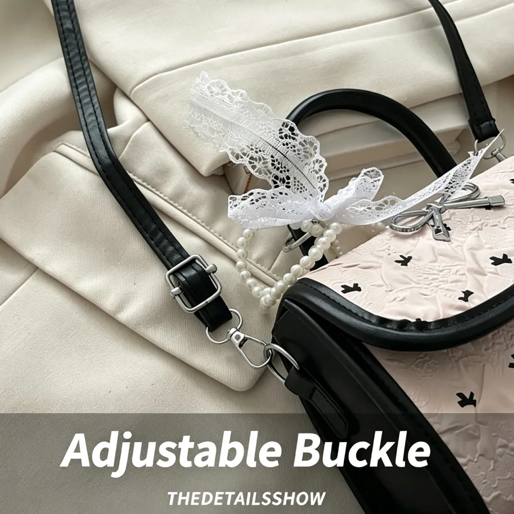 crossbody bag with adjustable buckle strap