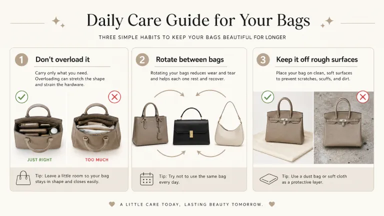 daily care guide for your bags