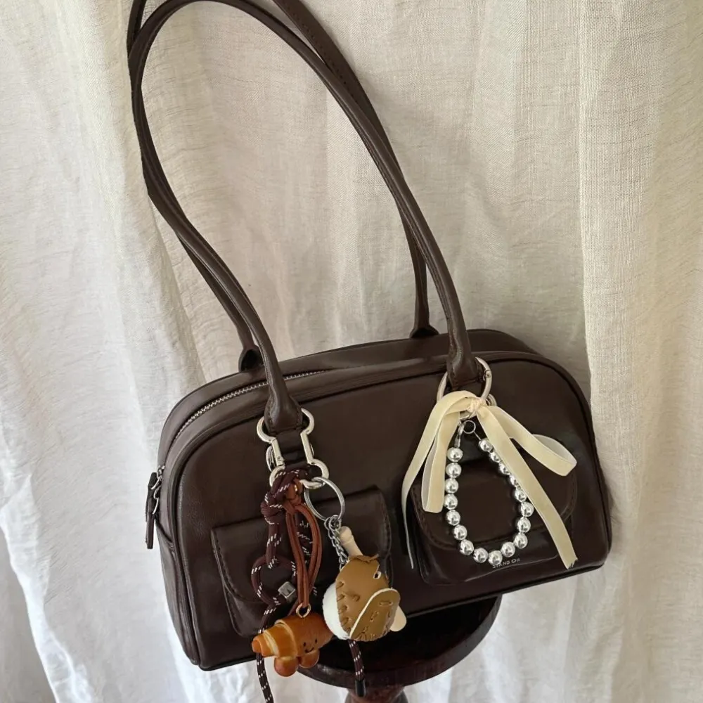 PU leather shoulder bag