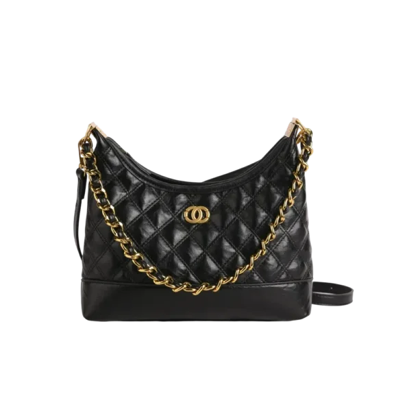 black shoulder bag