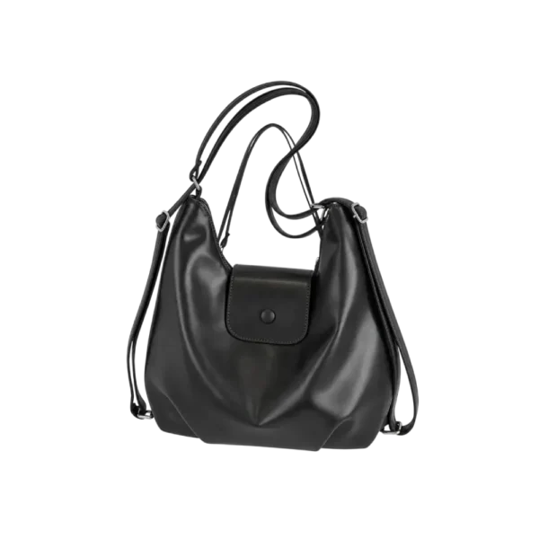 black leather bag for women