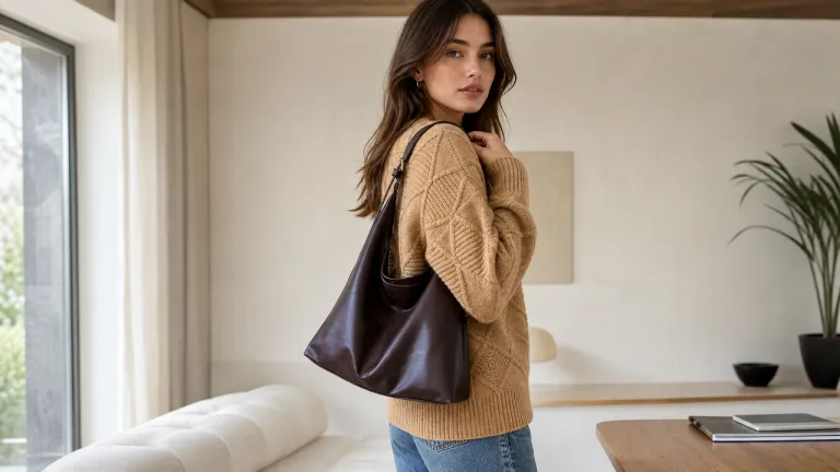 leather shoulder bags for woman