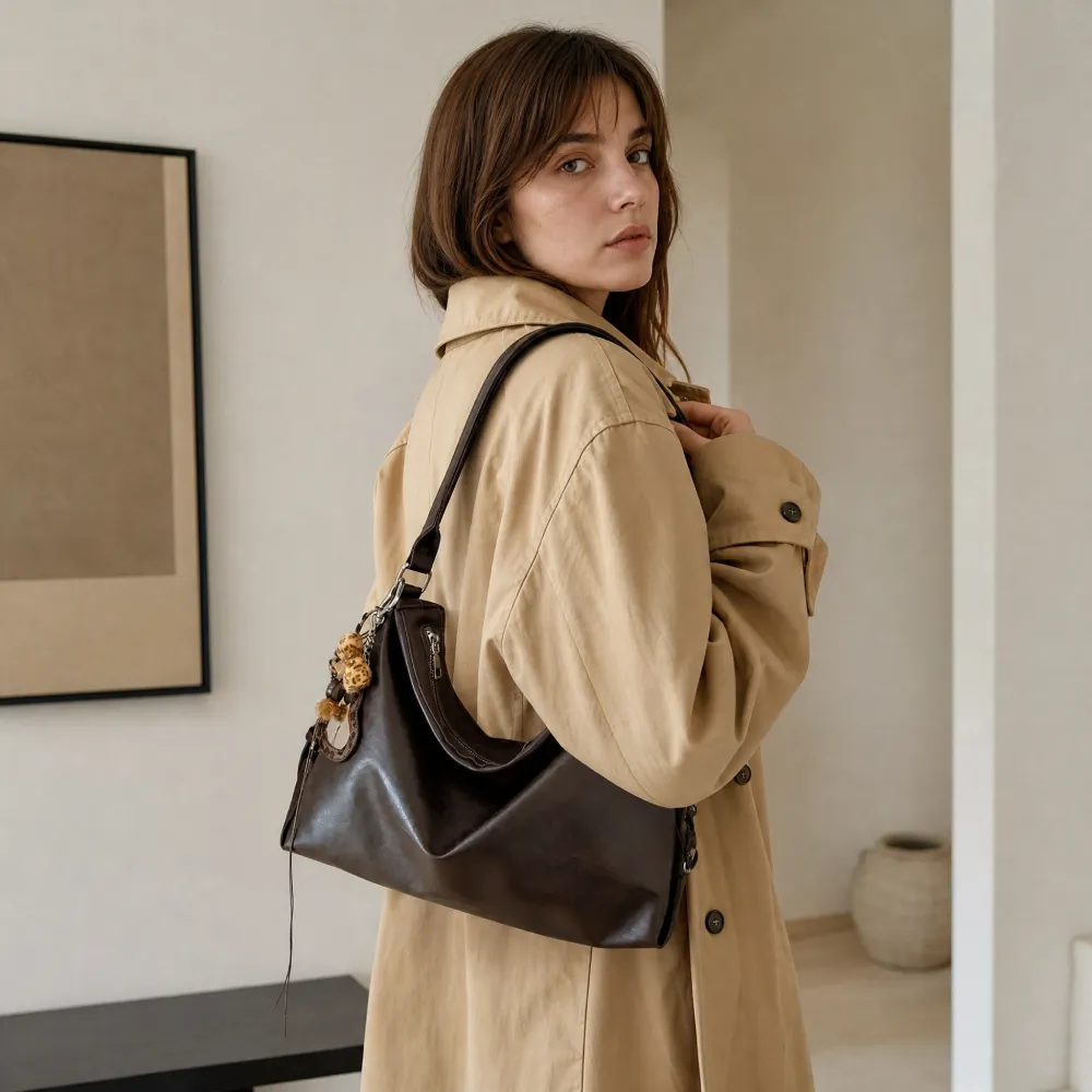 leather makeup bag​
