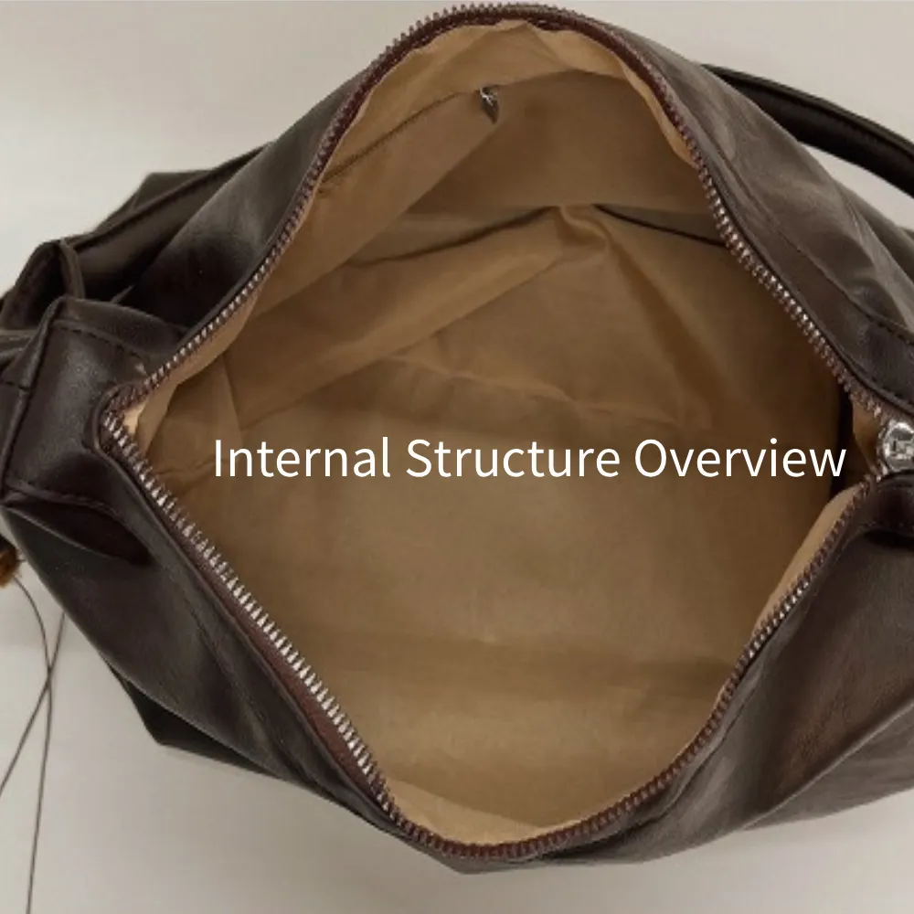 spacious interior leather shoulder bag for women