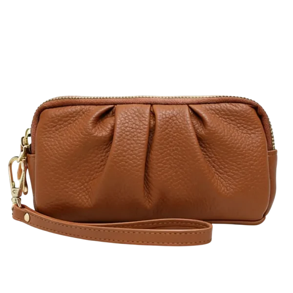 Brown leather wallet