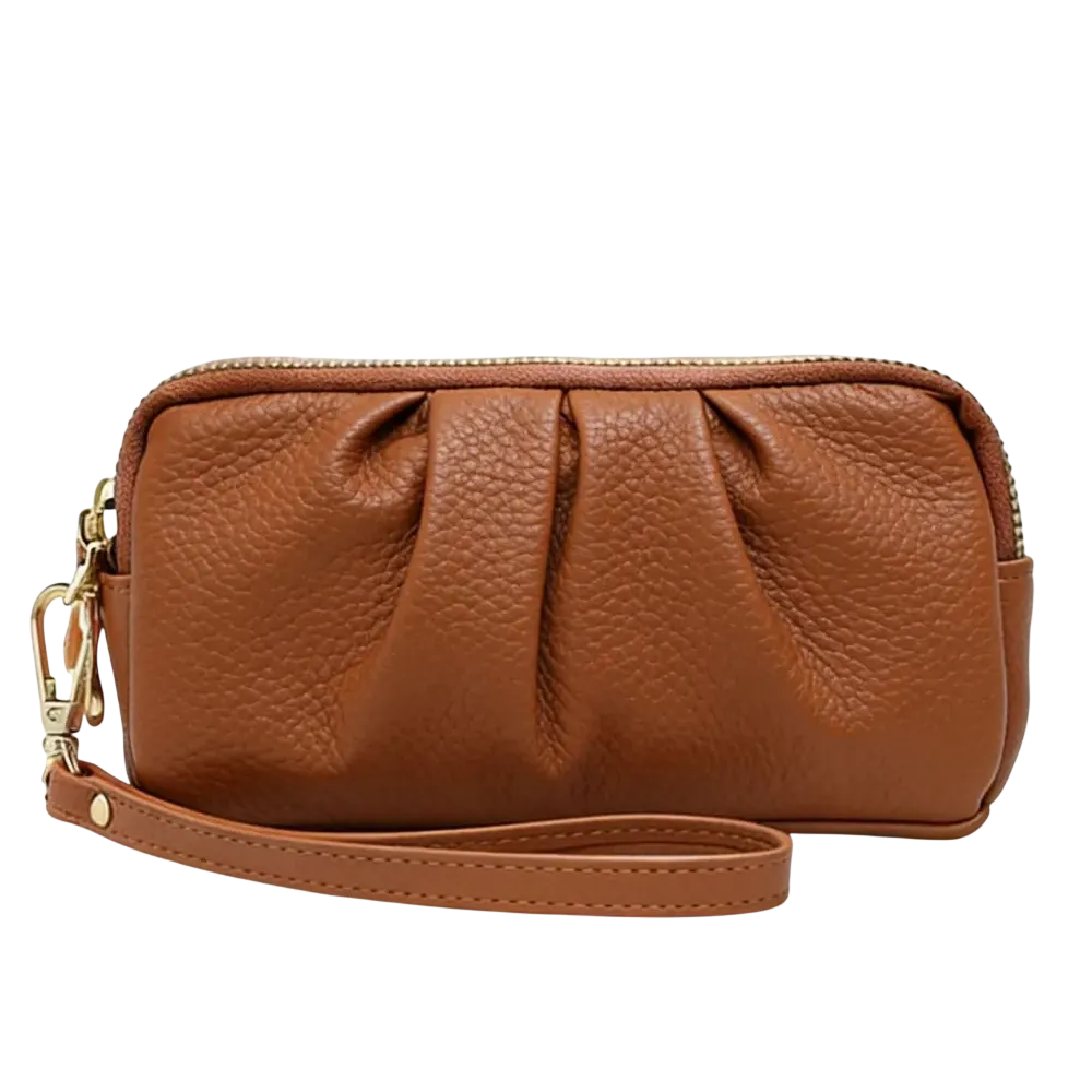 Brown leather wallet