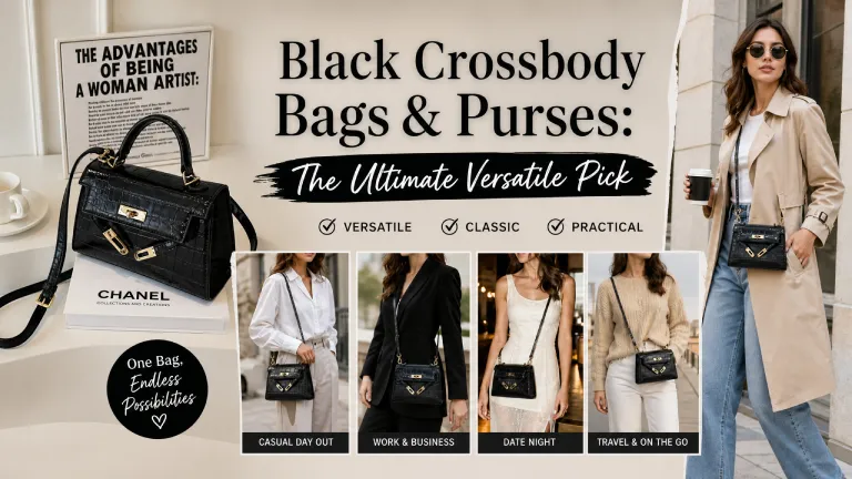 black crossbody bag​