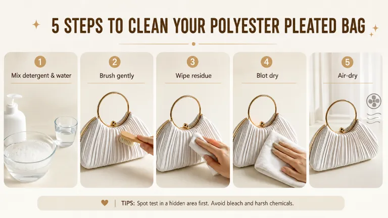 Cleaning Process for Polyester handbag