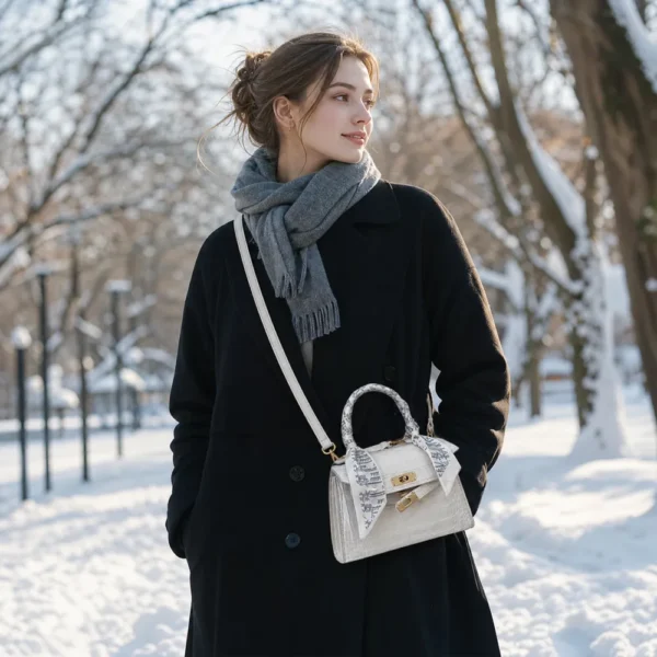 white crossbody bag