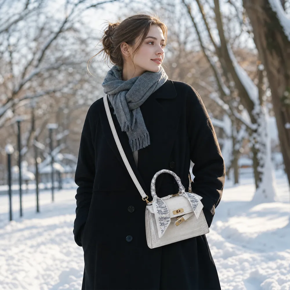 white crossbody bag
