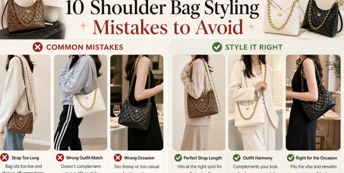 shoulder bag styling mistakes to avoid