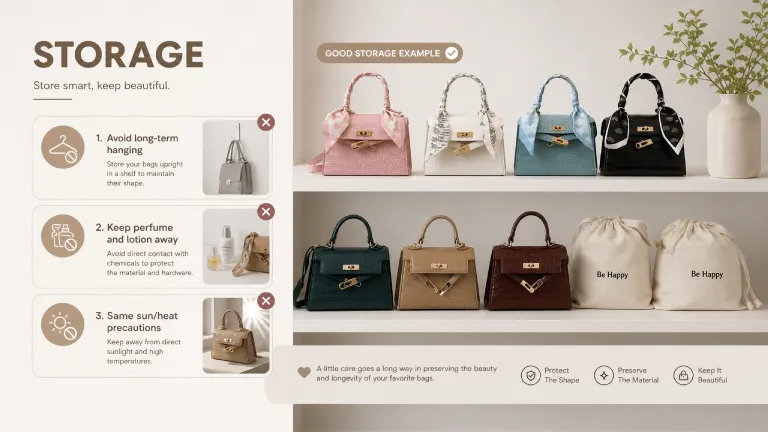 PU Leather storage for crossbody bag